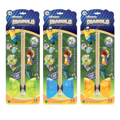 China CE Certificate Children Light Up Diabolo Toys Plastic Transparent Diabolo With Lightweight 54.5*40*85cm for sale