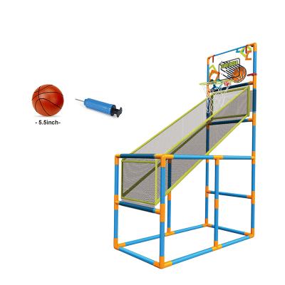 China Amazon PE Hot Selling Kids Sports Toys Customize Basketball Rack Toy Set Kids Basketball Hoop for sale