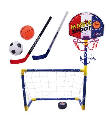 China 2 In 1 Movable Portable Soccer Goal Children Set Plastic Basketball Hoop Set Basketball Hoop 35*72.5cm for sale