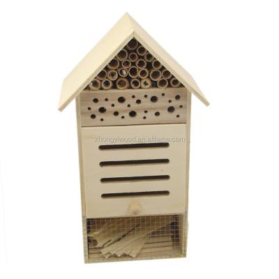 China Breathable Wholesale Garden Decoration Hanging Wooden Insect House for sale