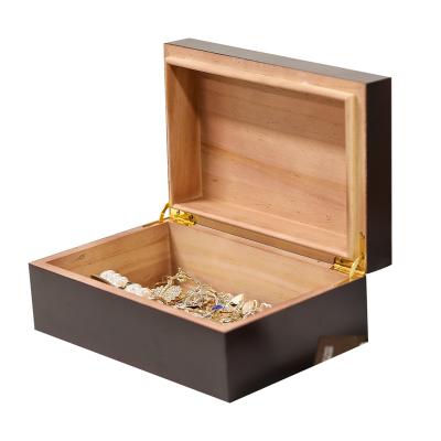 China Handmade Unfinished Wooden Boxes Wooden Jewelry Box Wooden Storage for sale