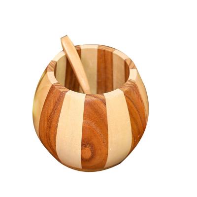 China Wooden Barrel Europe Natural Custom Decorative Mini Storage Cup for sale