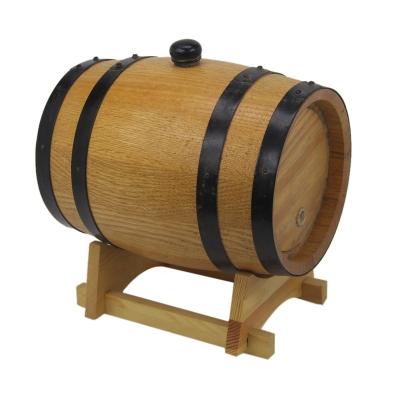 China Customized Modern Wood Barrel Wooden Material 10L Color Logo Oak Wooden Barrel for sale