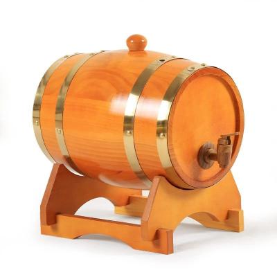 China Eco-friendly Whiskey Barrel Dispenser Home Wine Bucket Whiskey Barrel For Wine Spirits Beer for sale