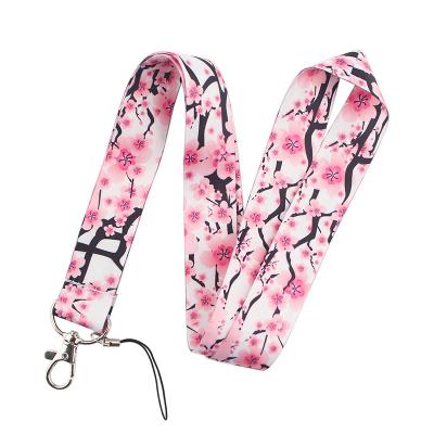 China Pomotional Gift Wholesale Personalized Printed Anime Lanyard Custom Lanyards With Polyester Double Woven Sublimation Logo for sale