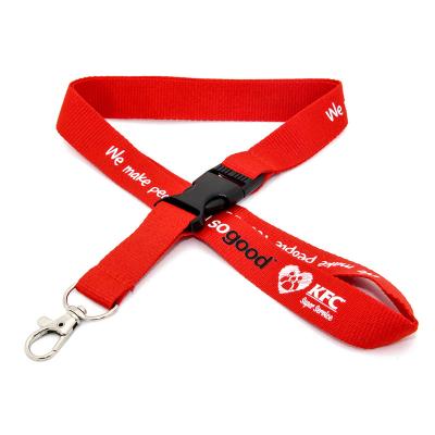 China Manufacturer Polyester Neck Lanyard Breakaway Sublimation Keychain Printed Logo Pomotional Gift Nylon Custom Lanyard for sale