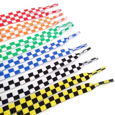 China 8Mm Thick Flat Logo Shoelaces Colorful Shoe Lace Elastic Reflective Design Printing Flat Brand Twines Custom Laces for sale