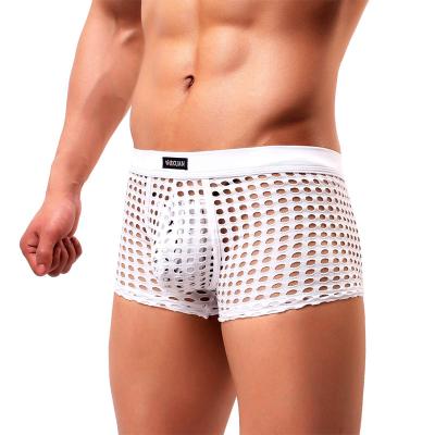 China Mesh Lingerie for Men's Briefs and Boxers Night Underwear Low-Waist Cooling Mesh Breathable Thong Panty for sale