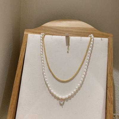 China FASHIONABLE Women's Popular Baroque Jewelry Necklace Pearl Style Freshwater Pearl Necklace for sale