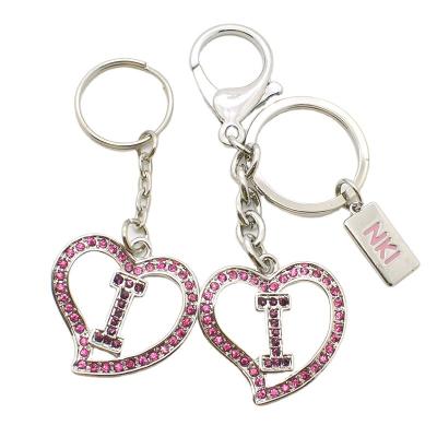 China Promotion Gift China Artigifts Key Chains Factory No Min Order Cheap Personalized Custom Logo Metal Keyrings Heart Key Chains Key Chains for sale