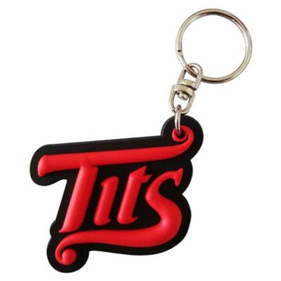 China Promotion Gift No Moq Manufacturer Children's 2D Rubber Keychain Rubber Custom Logo Design Plastic Key Chain Personalized Diy Hard PVC Key Chain for sale