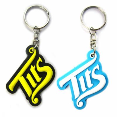 China 2D Rubber Promotion Gift Factory Promotion Soft Custom PVC Key Chain Key Holder for sale