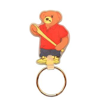 China Promotion Gift Artigifts 14 Years Factory PVC Keychain Keychain Rubber Bears Form Professional Key Chain Manufacturer for sale