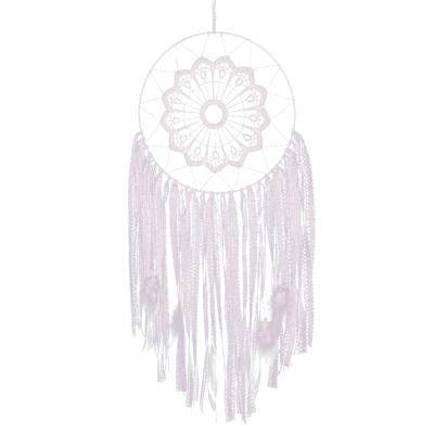 China Wholesale Minimalist White Lace Dream Catcher Handmade Dream Catcher Wedding Bohemian Handmade Dream Decoration for sale