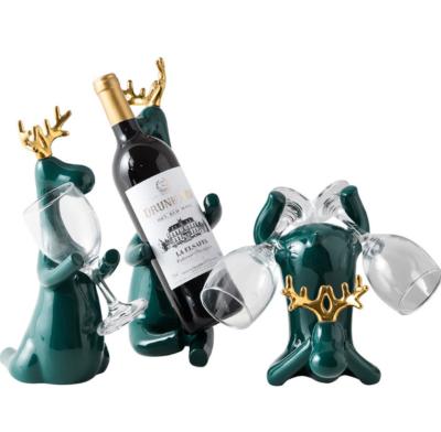 China Home Ornaments HOME DECORATION KANGAROO DEER WINE HOLDER CREATIVE Crafts for sale