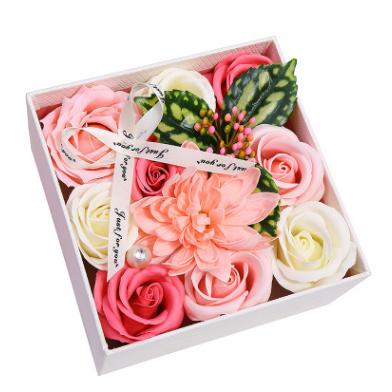 China Plastic VALENTINE'S DAY WEDDING GIFT PRESENT IMMORTAL ARTIFICIAL SOAP PE ROSE CARNATION FLOWERS SET for sale