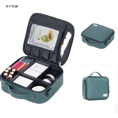 China High Quality Koncai Amazon Hot Style Waterproof Hard Shell Travel Zipper Makeup Cosmetic Bags and Cases for sale