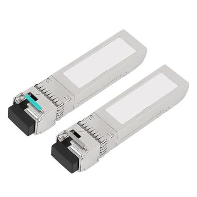 China 1270 / 1330nm 10G SFP+ BIDI ER 60KM LC SMF Fiber Optic Transceiver for sale