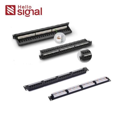 China UTP CAT5E Unshielded Patch Panel CAT5E  24 Ports patch panel UTP Keystone Jacks PATCH PANEL for sale