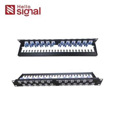 China El panel de remiendo sin blindaje de UTP CAT6A Cat6 equipa los 24 paneles de remiendo sin blindaje portuarios libre de la red de 1U UTP RJ45 desprendibles en venta