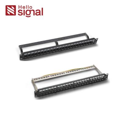 China Leere Unshielded Schalttafel-Schalttafel VT-P3824-Cat6a unshielded Wallmount oder Rackmount Schalttafel zu verkaufen