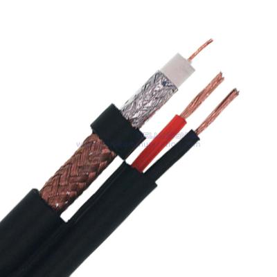 China 3C-2V 2cx0.35 Figure 8 communication cctv cable 3C-2V 2c power coaxial cable for sale