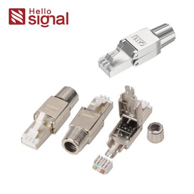 China RJ45 FTP CAT6 Toolless Plug CAT6 RJ45 Shielded Plug ZC-G40S-4-C6 for sale