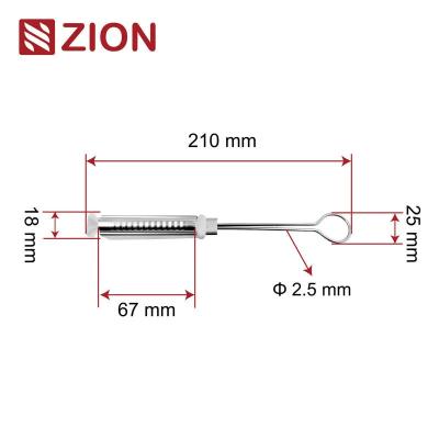 China FTTH Stainless Steel Flat Cable Drop Clamp | Durable Fiber Optic Wire Clamp for Outdoor Use for sale