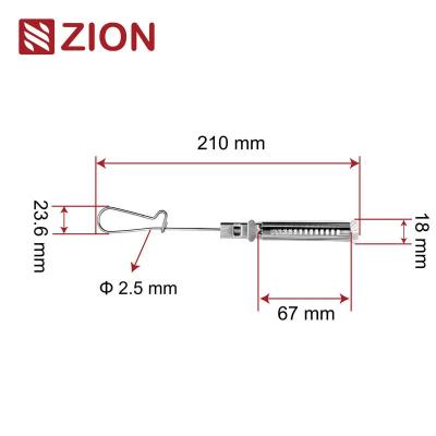 China ZCSSC-03 FTTH Stainless Steel Flat Cable Drop Clamp | Reliable Fiber Optic Wire Clamp for Outdoor and Indoor Use for sale