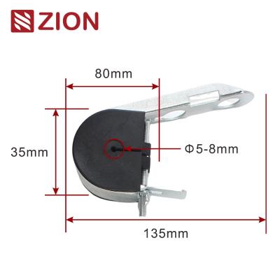 Cina FTTX Clampo di sospensione ADSS ZCTGC-01 - stile J per cavi rotondi in fibra ottica ADSS in vendita