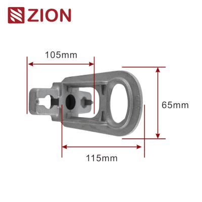 China ZCALC-03 - Small Aluminum Alloy Hoop/Pole Bracket for Anchoring, Suitable for Strain Clamps for sale