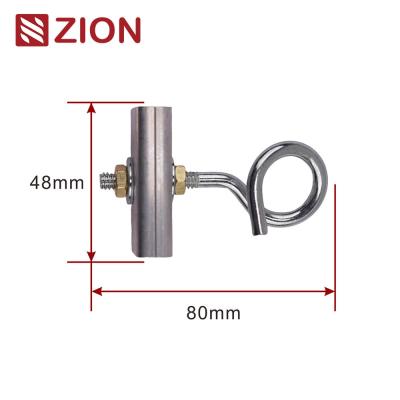 China ZCALC-04 - Aluminum Hoop/Pole Bracket with Durable Optic Cable Clamp & Fixed Hook with Pigtail Hook for sale