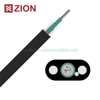 China FTTH GYFXBY 1 2 4 6 8 Cores Indoor Outdoor Fiber Optic Cable With FRP Non Metallic for sale