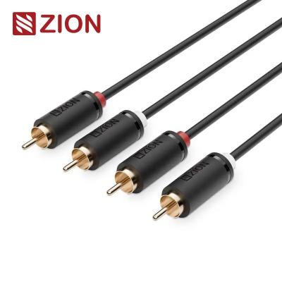 China 2RCA Male to 2RCA Male Audio Cable Premium Stereo RCA Cord for Home Audio Systems TVs Sound Systems for sale