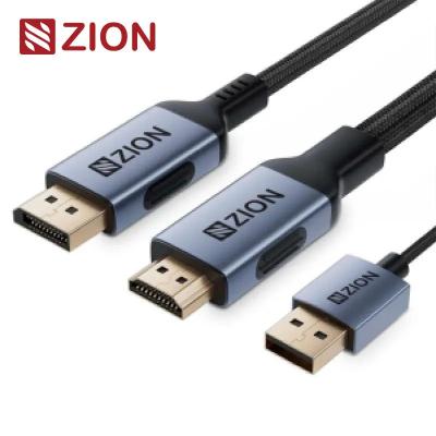 Chine 4K HDMI à DisplayPort Cable Convertisseur vidéo audio 4K pour téléviseurs Ordinateurs portables Moniteurs à vendre