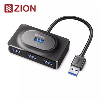 China USB 3.0 Cuadrado Hub de 4 puertos USB de alta velocidad en blanco y negro para ampliar la conectividad con un diseño elegante en venta