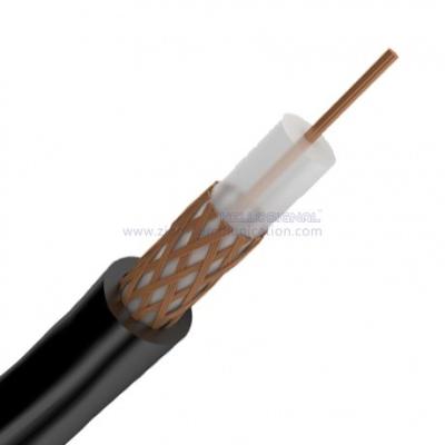 China BC Conductor PK75-2-110 Cctv Camera Coaxial Cable Copper Clad Aluminum Shield for sale