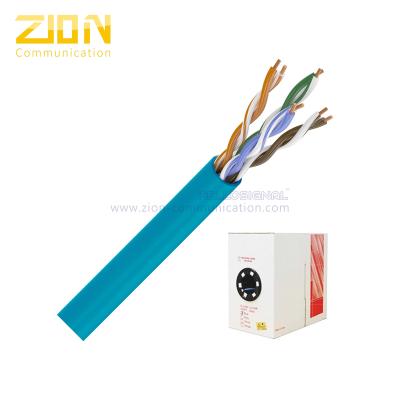 China Plenum UTP CAT5E Network Cable 24AWG Copper CMP Flame Retardant PVC Jacket for sale