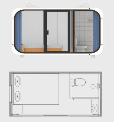 China Customized Color Sleeping Apple Pod Cabin with Prefabricated House Pod and Sleeping for sale