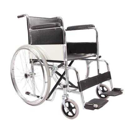 China Convenient Price 809 Base Standard Steel Wheelchair Wheelchair Physiotherapy Equipments for sale