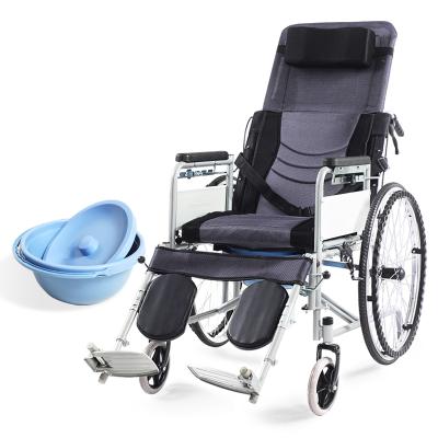 China Footlegs Wheelchair Factory Supply Best Commode Commode Detachable Selling Extended Wheelchair Directly With Bedpan for sale