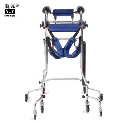 China Eight Wheels Adult Walker Leg Training Aid Elderly Convenient Walking Walkers For Running Hemiplegia Rehabilitation for sale