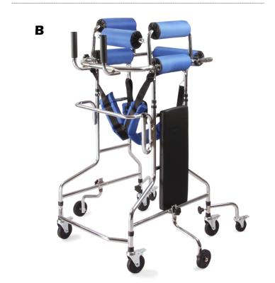 China Lightweight Walking Aids For Adults Walking Foldable Multi Rollators Rehabilitation Therapy Supplies Orthopedic Goal Walker for sale