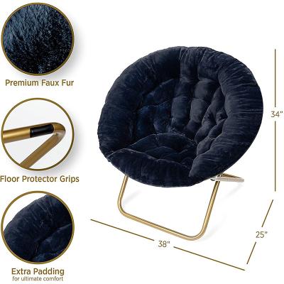 China Modern plush moon oversized chair for added comfort with 225 lb weight capacity for sale