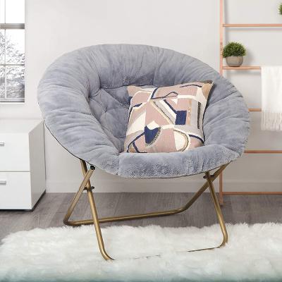 China Simply modern spot clean it with a moist cloth or sponge with warm water and a mild detergent plush moon chair for sale