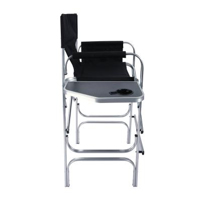 China Modern accompany with padded back seat support and armrest provides comfort special light weight metal foldable director chair for sale