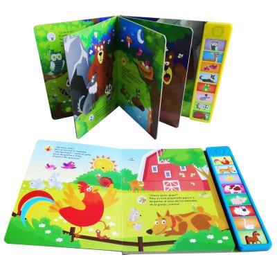 China paper & Cardboard 8 Buttons Sound Book Kids Sound Book Printing With High Quality for sale