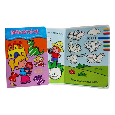 China Water Magic Coloring Book Soft and Safe Kids Study Board Book OEM Children's Book Printing Custom Size for sale