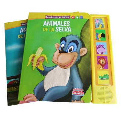 China Wholesale Recycled and Eco-friendly Contact and Feel Sound Book Board Book with Sound for Kids Study for sale