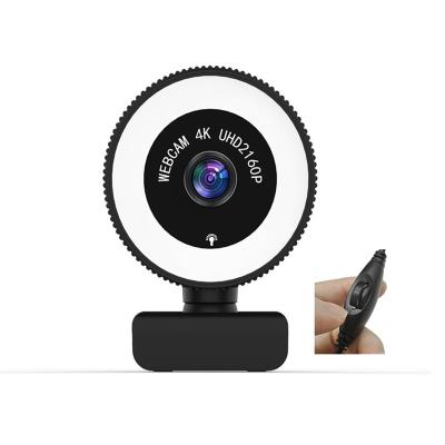 China Live Meeting 4K Webcam 1080p Full HD Computer Camera Free USB 2K Drive With Led Ring Light Webcam C560 for sale